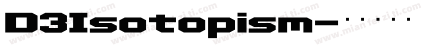 D3Isotopism字体转换