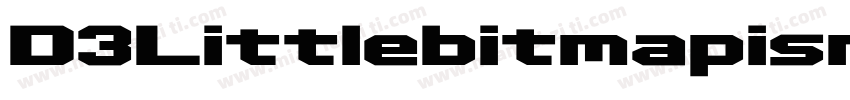 D3LittlebitmapismSuquare-jEol字体转换