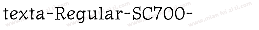 texta-Regular-SC700字体转换
