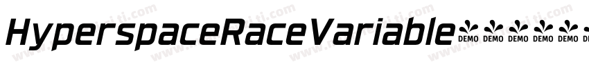 HyperspaceRaceVariable字体转换