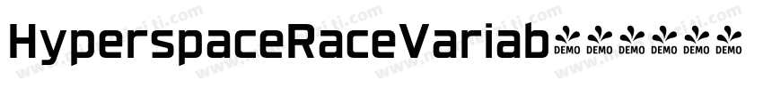 HyperspaceRaceVariab字体转换