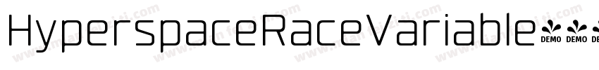 HyperspaceRaceVariable字体转换
