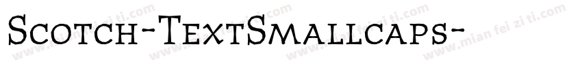 Scotch-TextSmallcaps字体转换