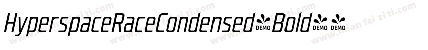 HyperspaceRaceCondensed-Bold字体转换