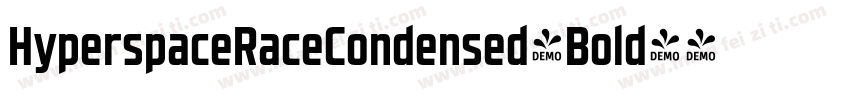 HyperspaceRaceCondensed-Bold字体转换