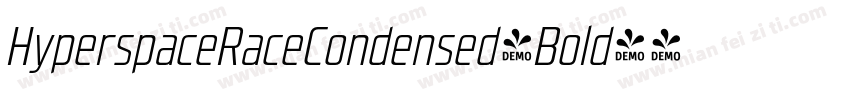 HyperspaceRaceCondensed-Bold字体转换