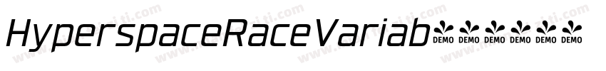 HyperspaceRaceVariab字体转换
