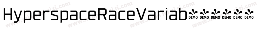 HyperspaceRaceVariab字体转换