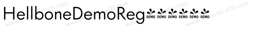 HellboneDemoReg字体转换