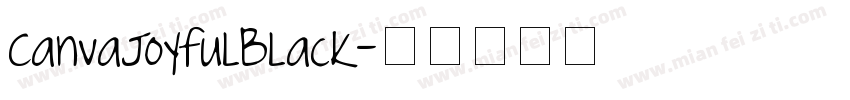 CanvaJoyfulBlack字体转换