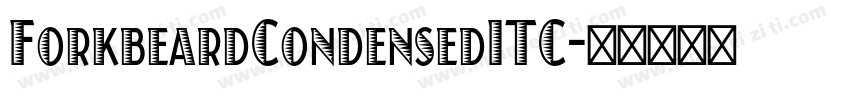 ForkbeardCondensedITC字体转换