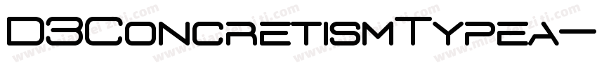 D3ConcretismTypea-4Bz6字体转换
