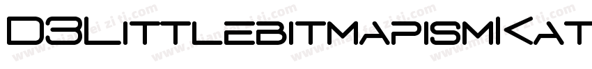 D3LittlebitmapismKatakana-JRo7字体转换
