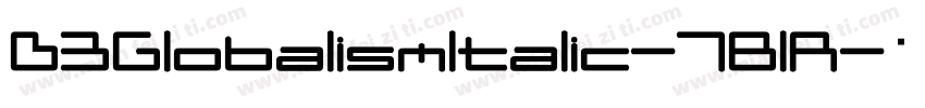 D3GlobalismItalic-7BlR字体转换