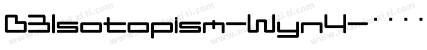D3Isotopism-Wyn4字体转换