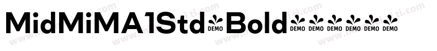 MidMiMA1Std-Bold字体转换