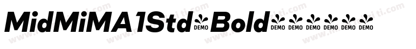 MidMiMA1Std-Bold字体转换