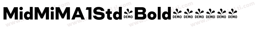 MidMiMA1Std-Bold字体转换