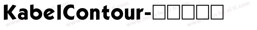 KabelContour字体转换