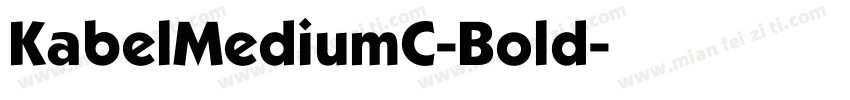 KabelMediumC-Bold字体转换