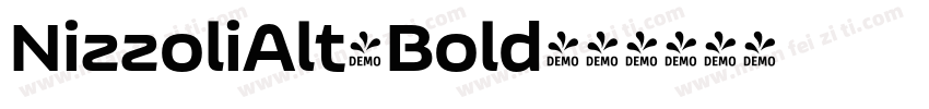 NizzoliAlt-Bold字体转换