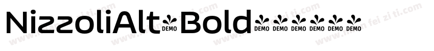 NizzoliAlt-Bold字体转换