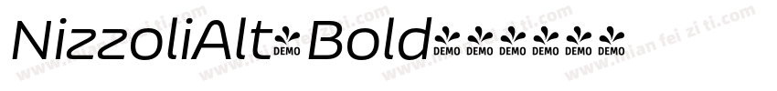 NizzoliAlt-Bold字体转换