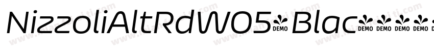 NizzoliAltRdW05-Blac字体转换