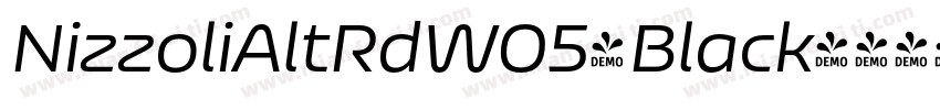 NizzoliAltRdW05-Black字体转换