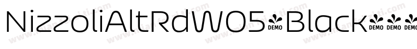 NizzoliAltRdW05-Black字体转换