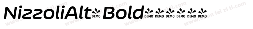 NizzoliAlt-Bold字体转换