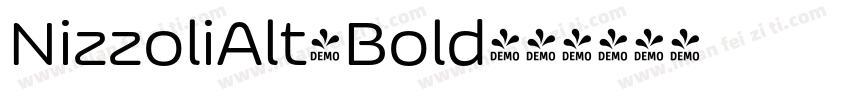 NizzoliAlt-Bold字体转换