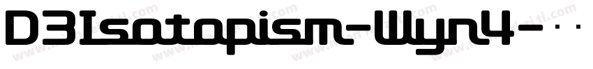 D3Isotopism-Wyn4字体转换