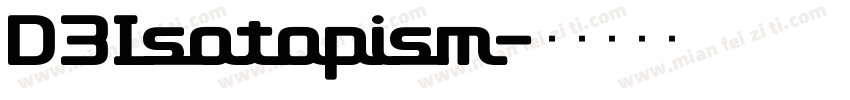 D3Isotopism字体转换
