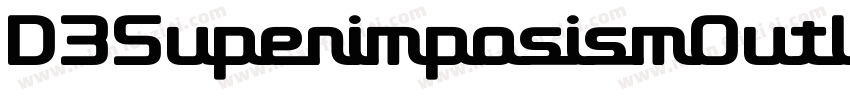D3SuperimposismOutline-nR01字体转换
