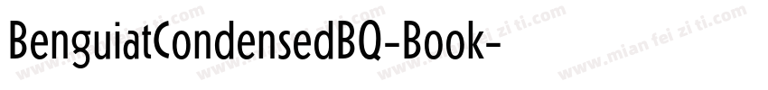 BenguiatCondensedBQ-Book字体转换