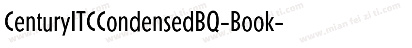 CenturyITCCondensedBQ-Book字体转换