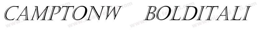 CamptonW05-BoldItali字体转换