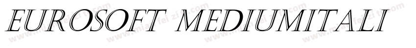 Eurosoft-MediumItali字体转换