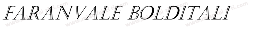 Faranvale-BoldItali字体转换