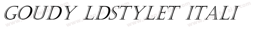 Goudy0ldStyleT-Itali字体转换
