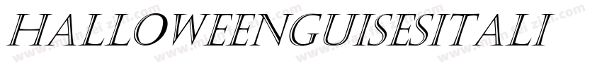 HalloweenGuisesItali字体转换