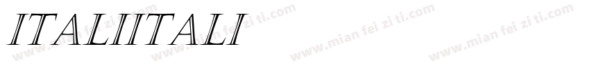 ItaliItali字体转换