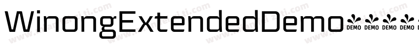WinongExtendedDemo字体转换
