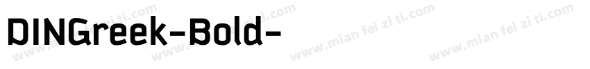 DINGreek-Bold字体转换