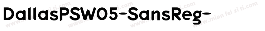 DallasPSW05-SansReg字体转换
