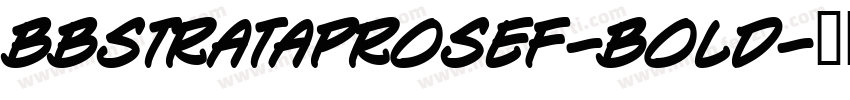 BBStrataProSEF-Bold字体转换