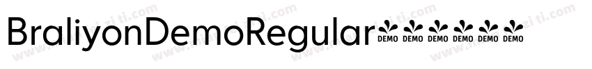 BraliyonDemoRegular字体转换