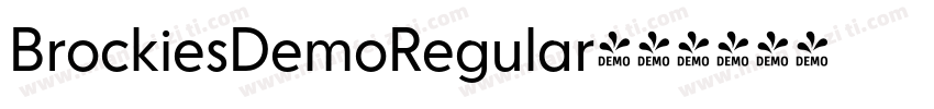 BrockiesDemoRegular字体转换