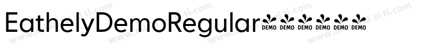 EathelyDemoRegular字体转换